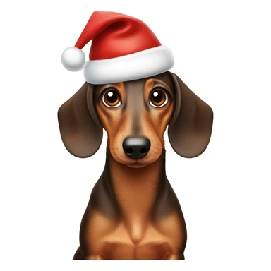 The Christmas Dachshund sticker