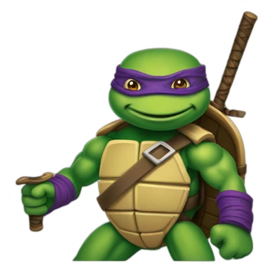 mutant teenage ninja turtle donatello sticker