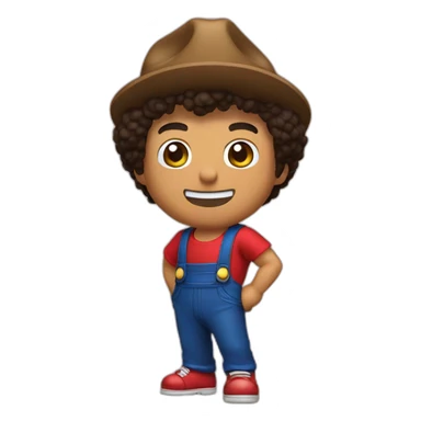 bruno mars like mario bro sticker