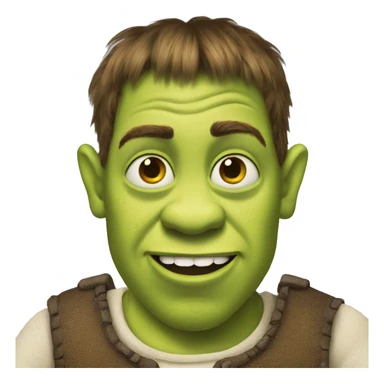 Ugly shrek sticker