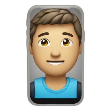 person holding a smartphone sticker