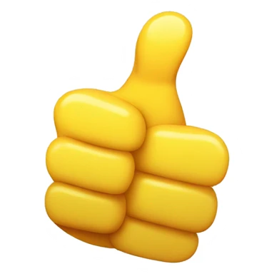 Thumbs up with smile on it  sticker