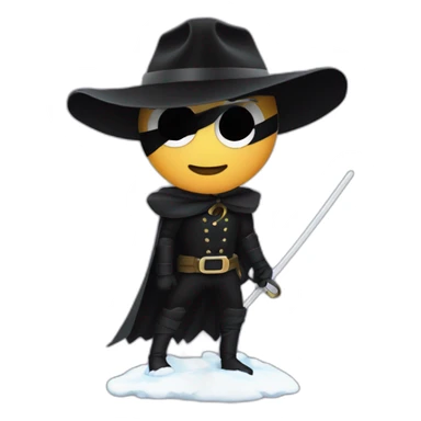 Zorro en la nieve sticker