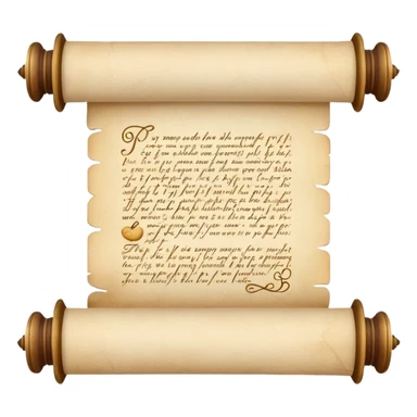 Scroll with quote
 sticker