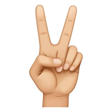 peace sign fingers sticker