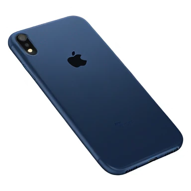 realistic dark blue iphone sticker
