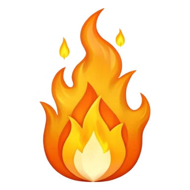 an o with a flame on top sticker