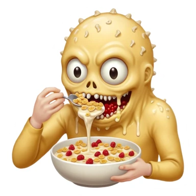 Vomit cereal milk vomit sexy vomit man cereal monster sexy horror sticker