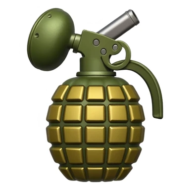 Hand grenade sticker