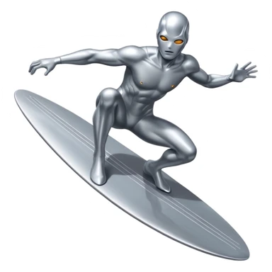 Surfista prateado  sticker