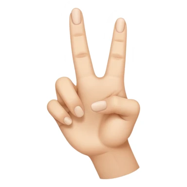 hand emoji with fingers making the shape of an L  sticker