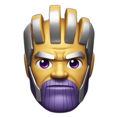 Three fingered thanos sticker