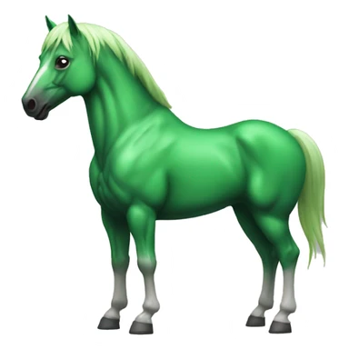 muscle horse green sticker