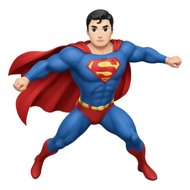 Superman fly sticker