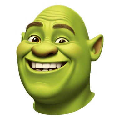 shrek laughing out loud sticker