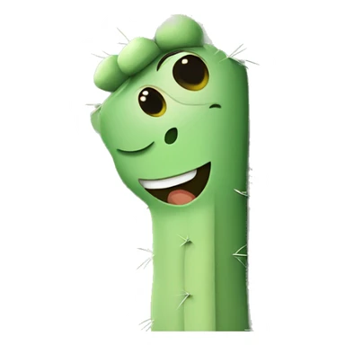 happy saguaro cactus sticker