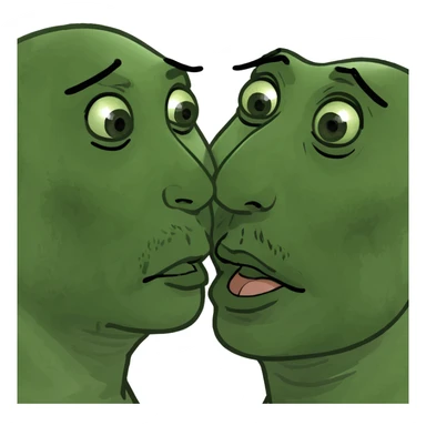 kiss rolling eyes  sticker