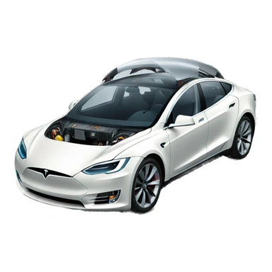 Tesla car sticker
