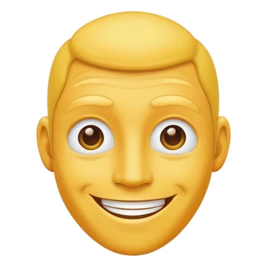 Normal yellow face smiling sticker
