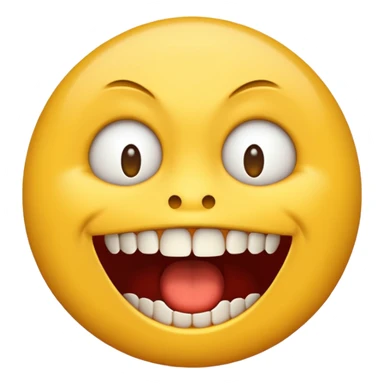 A wtf emoji, with letters sticker
