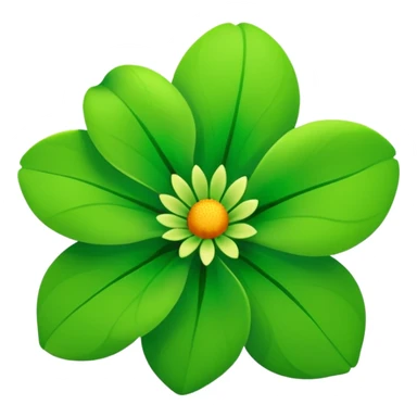 detailed Green flower sticker