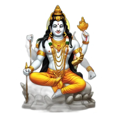 Lord shiv sitting on Nandi ji sticker