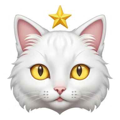 Gato com estrela nos olhos tipo esse😻 com estrela sticker