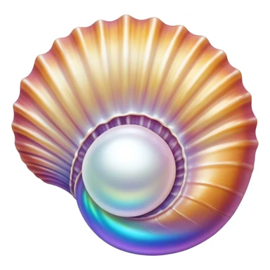 OpenSea shell with pearl sticker