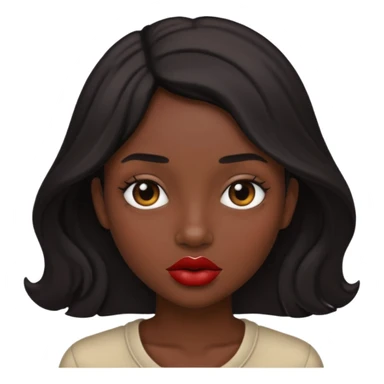 Black lips only sticker