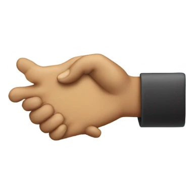 hand passes key to hand sticker