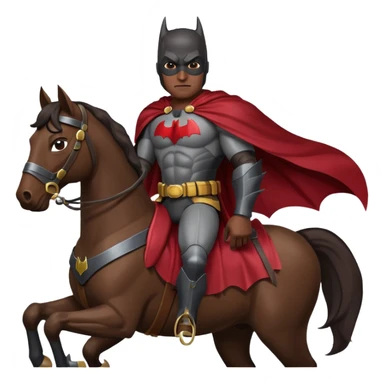 Batman on a horse sticker