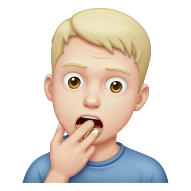 Man choking self sticker