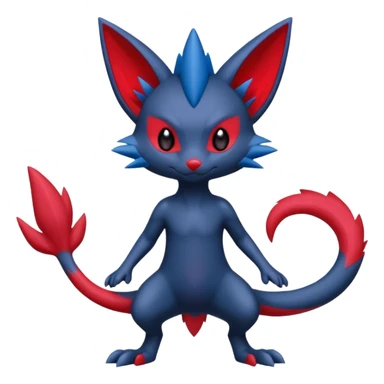 Sneasel-Weavile-Fakémon-hybrid-creature (full body)  sticker