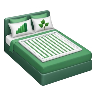 duvet with excel spreadsheet sticker