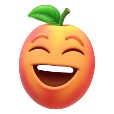 A peach using airheads sticker