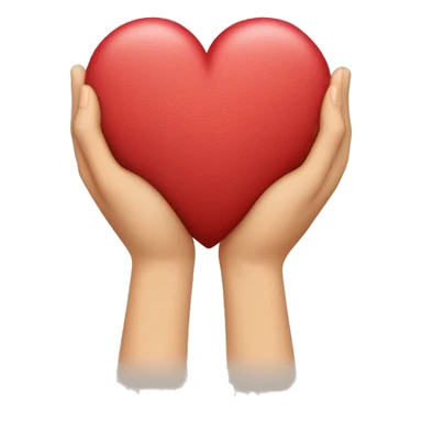  Forma de corazon con dos manos de diferentes perdonas sticker