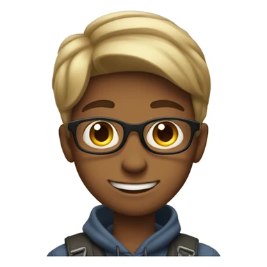 a handsome teenager boy  entering into 20's sticker