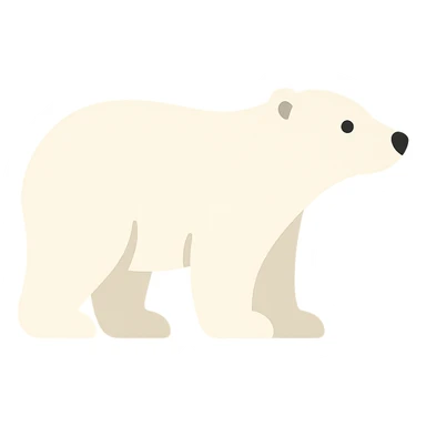 Polar bear sticker