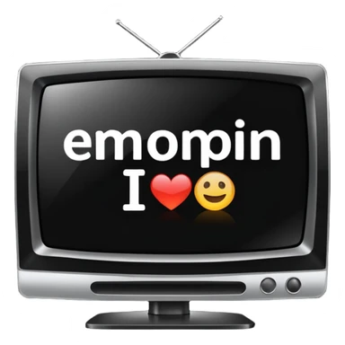 flat screen tv with movie playing sticker