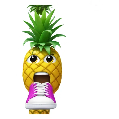 Pineapple with shoes  sticker