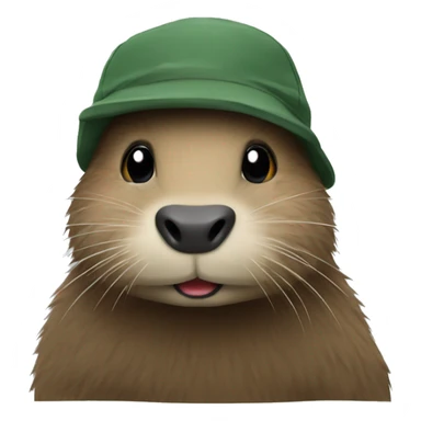 Nutria con gorro sticker