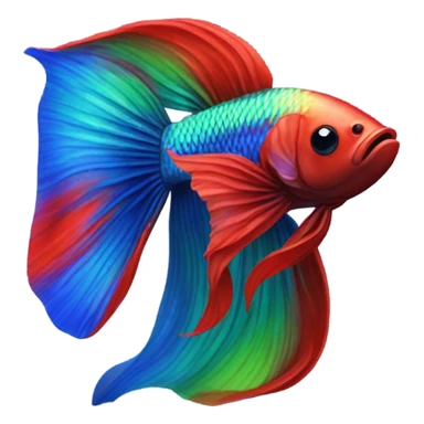 Beta fish sticker