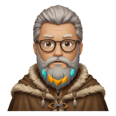 Glasses-Wearing wild viking sticker