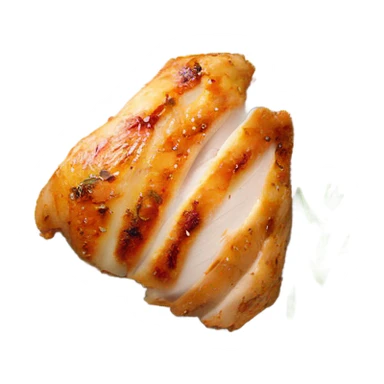 Air Fryer Chicken Breast in a palte sticker