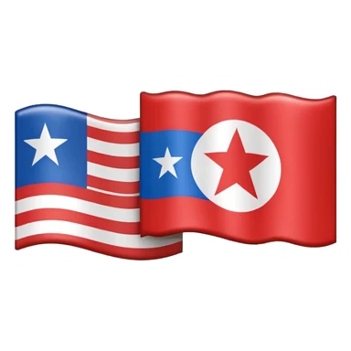 About a emoji flag hack combination with Puerto Rico + North Korea emoji flag combination flag hack as a flag image by photo and flag sticker