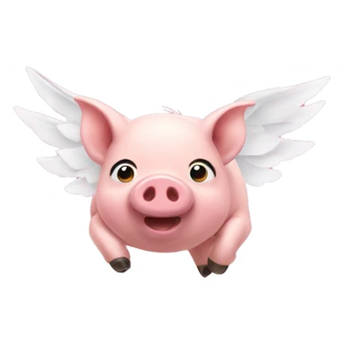 Pigs flying  sticker