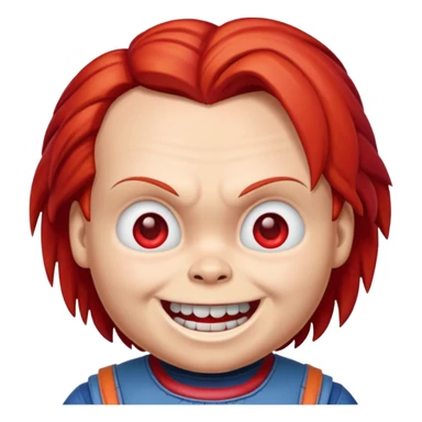 Un emojin de chuky sticker