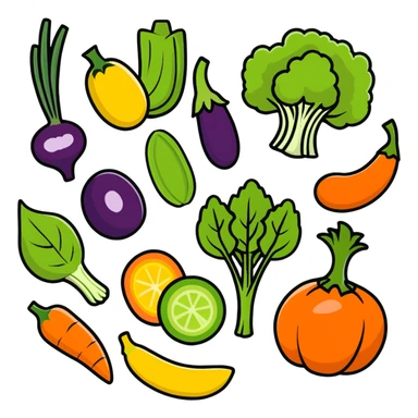 vitamin-rich vegetables sticker