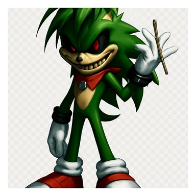 Keep the picture quality and style exactly the same. Make the eyes and mouth look much scarier—add a more intense, menacing stare, sharper or more sinister grin, and subtle shadowing for a truly unsettling effect. No other changes. sticker