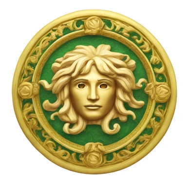Realistic-Versace-Ornament-logo-icon-round  sticker